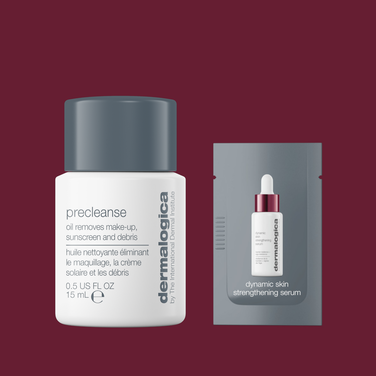 precleanse + dynamic skin strengthening serum sample