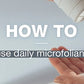 how to use daily microfoliant. This microfoliant is gentle enough to use every day. You only need a small amount mixed in with a few drops of water.